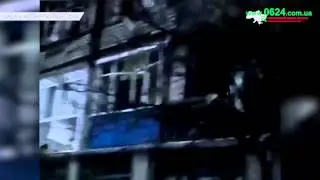 Последствия утреннего артобстрела 10 февраля 2015 года