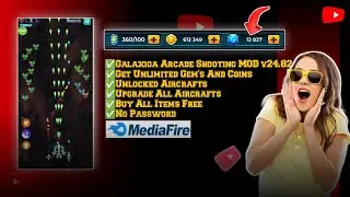 Galaxiga Arcade Shooting Game MOD v24.82 | Free Aircraft and Upgrade | Unlimited Gems Coins