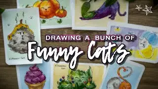 KATTTOBER - Week 1 | Drawing funny kitties
