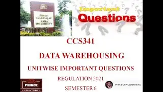 CCS341 Data Warehousing Important Questions | Easy Pass
