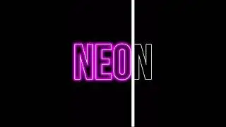 Cómo Hacer TEXTO DE NEÓN con 
