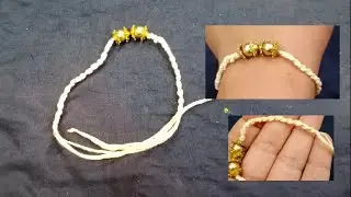 રાખડી બનાવવાની સૌથી સહેલી રીત ||How to make Rakhi || राखी बनाने का आसान तरीका ||Megha DIY creativity