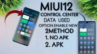 How To Enable Daily Data Usage Option In MIUI 12 Control Center Any Xiaomi Phone |Enable Data Usag