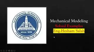 Logarithmic Decrement And Mechanical Modeling Solved Examples عربي