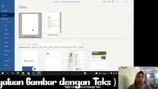 Kelas 5 Penyatuan Gambar dengan Teks (Wrap Text)