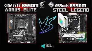 Gigabyte B550M Aorus Elite vs Asrock B550M Steel Legend