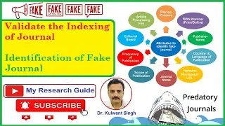 Validate the Indexing of Journal | Identification of Fake journal
