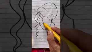 Draw a face #drawing #outline #artdrawing