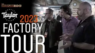 Taylor Factory Tour 2023: Hands-On Guitar Building From Start to Finish!