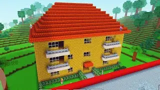 БОЛЬШОЙ ДОМ для ДРУЗЕЙ в Блок Крафт / Block Craft 3D