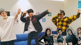 Bts üyeleri Blackpink danslarını yapıyorlar