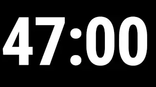 47 Minute Countdown Timer | 47 Minute Timer | 47 Minute Countdown | Alarm Clock | Ambience Sounds