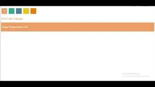 How to Change Background Color On Click Using HTML CSS and Javascript.