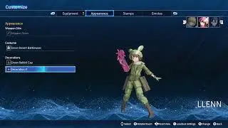 Sword Art Online Fractured Daydream Green Desert Battlewear set