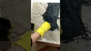Зелёный камень из гипсовой штукатурки отделка стен
