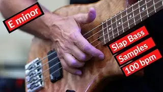 Slap Bass audio Samples 100 bpm E Minor