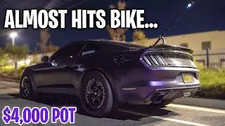 Procharged Mustang Vs Tesla Plaid $4k Pot *CLOSE CALL*