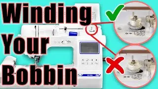 BOBBIN WINDING on your BROTHER SE 1900 with ease