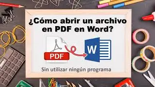 Cómo abrir un documento PDF en Word
