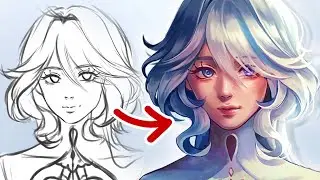 How to MASTER SEMI-REALISM according to Art Gods | Drawing Furina Genshin Impact
