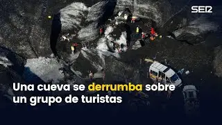 Una cueva se derrumba sobre un grupo de turistas en Islandia