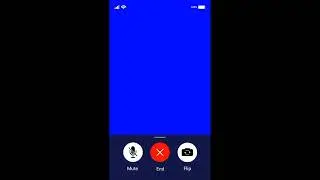 Video Call Blue Screen Template