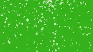 4K Green Screen Snowfall Animation 100% copyright free download