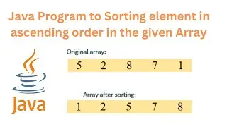 Java Program to Sorting Array in ascending order