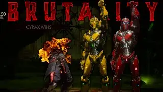 Cyrax and Sektor MK11 BRUTALITIES - NPC Mod Mortal Kombat