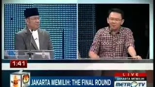 DEBAT PILGUB DKI (5) PUTARAN DUA METRO TV  debat seru / THE FINAL ROUND