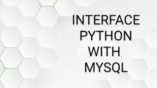 INTERFACE PYTHON WITH MYSQL