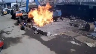 Газорезчик Режет Газовый Баллон  Жесть!