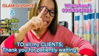 UPDATE ON THE ONGOING ISLAM DIVORCE CLIENTS. #divorceinislam