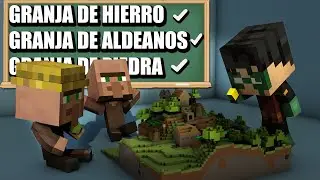 ASI INICIE mi PRIMER SURVIVAL TECNICO de MINECRAFT (TRES GRANJAS en UN DIA) #1