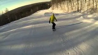 Прыжок Илнара в  Ян 2013 сноуборд gopro