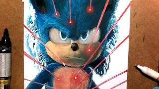 see how to draw the Sonic Semi Realistic