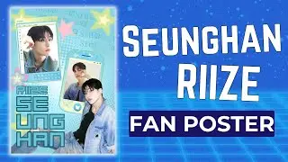 Seunghan 승한 RIIZE - Poster Fans Edit / Minimalist Poster / Retro Y2K Poster 2024 | Kpop Poster Edits