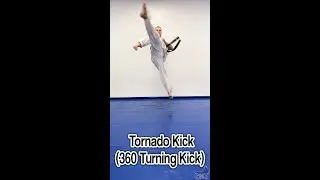 Taekwondo Tornado Kick Tutorial (360 Turning Kick) 