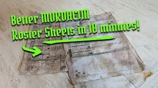 Making unique Roster Sheets for MORDHEIM