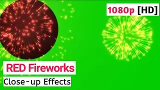 RED Fireworks Green Screen