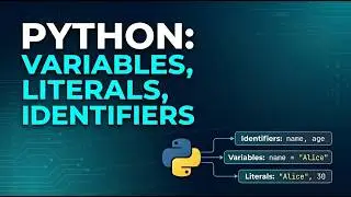08 Python Literals Made Easy | Variables, Identifiers & Memory Basics