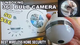 UNBOXING BULB CAMERA - 360 MOTION WIFI BULB SECURITY CAM