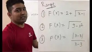 Domain and range of a function in Hindi. Example part- 5