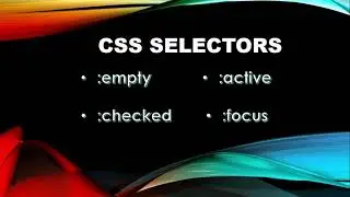 Learn :empty, :active, :checked, :focus in CSS