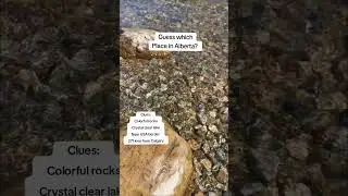 This Lake in Alberta has COLORFUL rocks CLEAR waters and NEAR USA border 🇨🇦 Guess where?