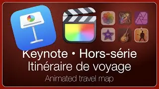 Itinéraire de voyage avec Apple Keynote pour Final Cut Pro et iMovie