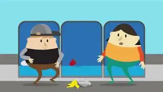 The bus is not a garbage truck