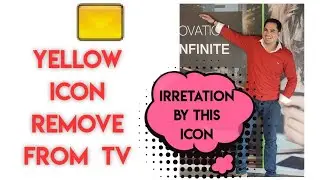 How to Remove or Hide Yellow Symbol/ Icon of Tata sky or Other Network from your TV |Tata sky