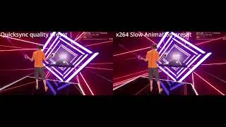 x264 vs Quicksync on 7500kb/s Bitrate | 2 Scenes | Video encoded with Quicksync