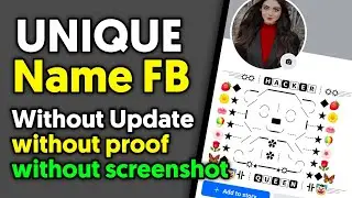 How to Create Unique Name id Without Update 2023 | Emoji 😈 name facebook Id | Make Emoji name fb id